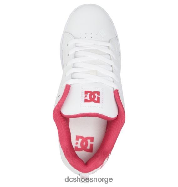 DC Shoes kvinners domstol graffik sko X0FD0459 hvit/sprø rosa