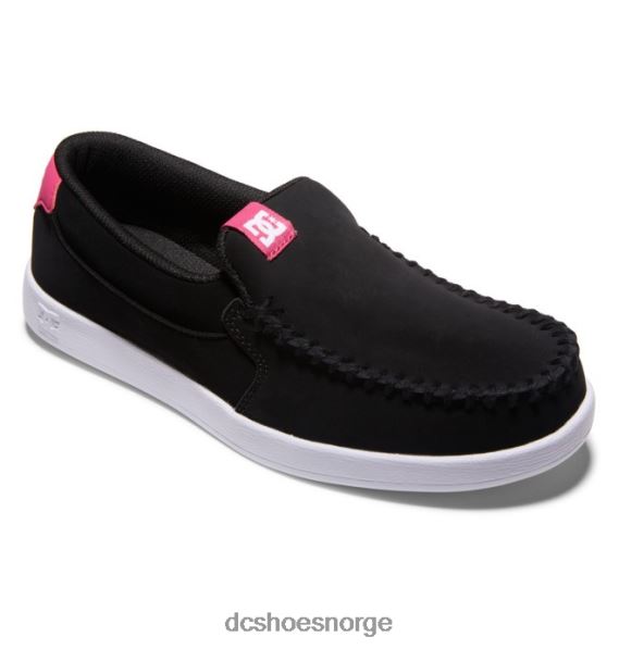 DC Shoes kvinners skurk slip på sko X0FD0432 svart/sprø rosa