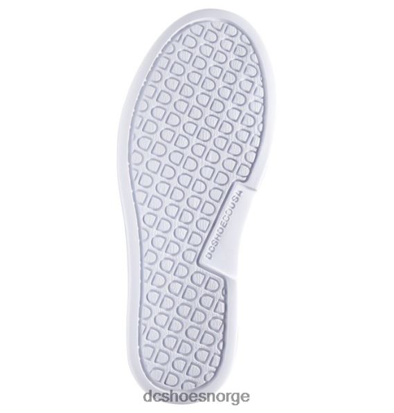 DC Shoes kvinners skurk slip på sko X0FD0436 hvit/rosa