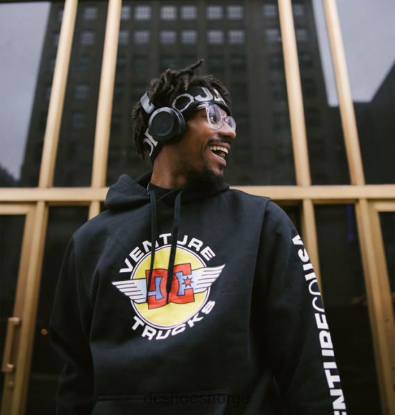 DC Shoes menn venture x dc co usa hettegenser X0FD0413 svart