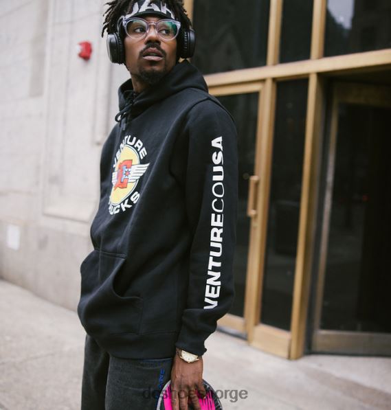 DC Shoes menn venture x dc co usa hettegenser X0FD0413 svart