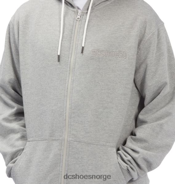 DC Shoes riot 2 hettegenser med glidelås for menn X0FD0396 middels grå lyng