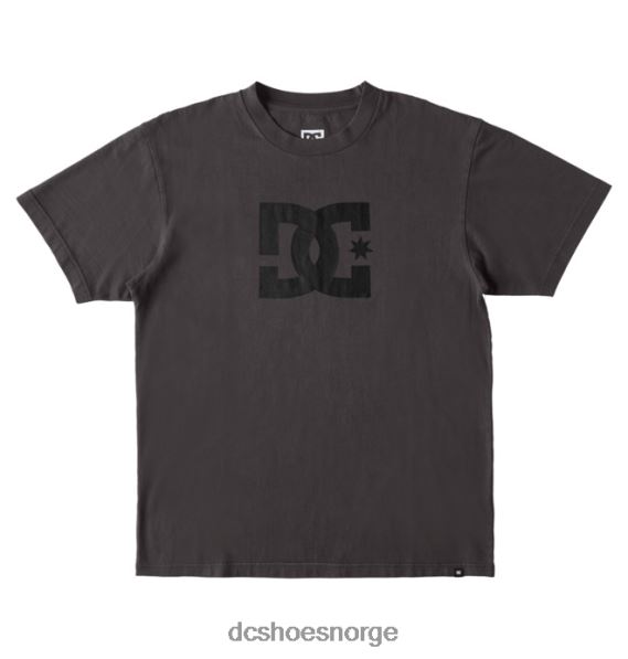 DC Shoes dc star pigment dye t-skjorte for menn X0FD051 svart enzymvask
