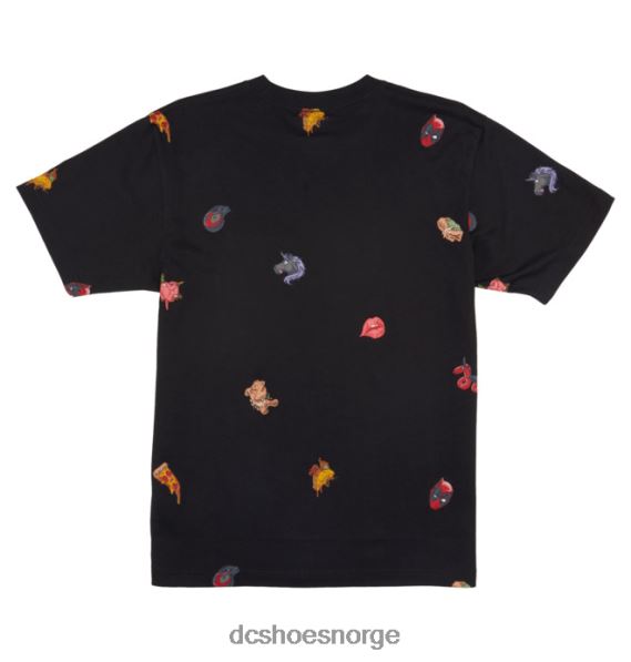 DC Shoes herre marvel deadpool x dc all over pocket t-skjorte X0FD0404 svart