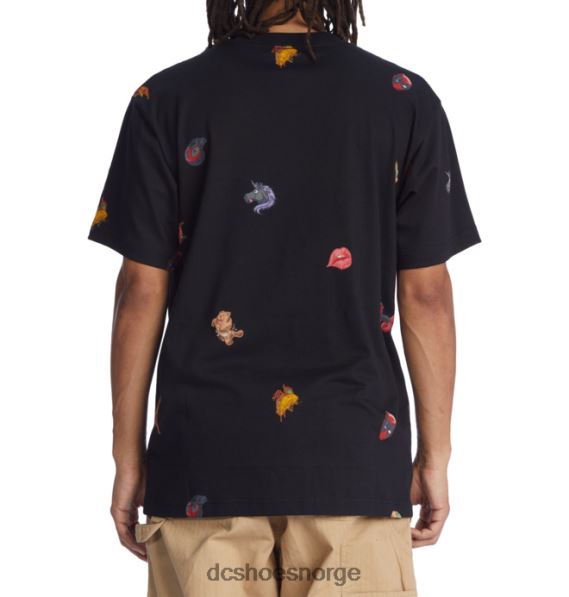 DC Shoes herre marvel deadpool x dc all over pocket t-skjorte X0FD0404 svart