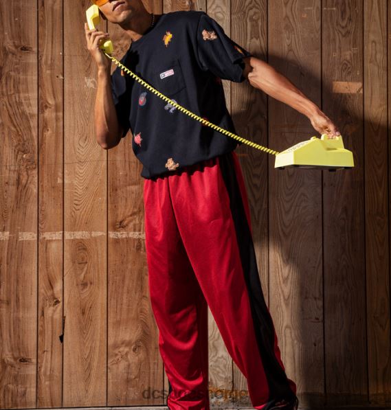 DC Shoes herre marvel deadpool x dc all over pocket t-skjorte X0FD0404 svart