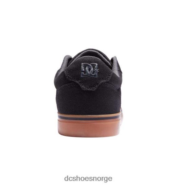 DC Shoes herre ambolt canvas sko X0FD0160 svart/gummi