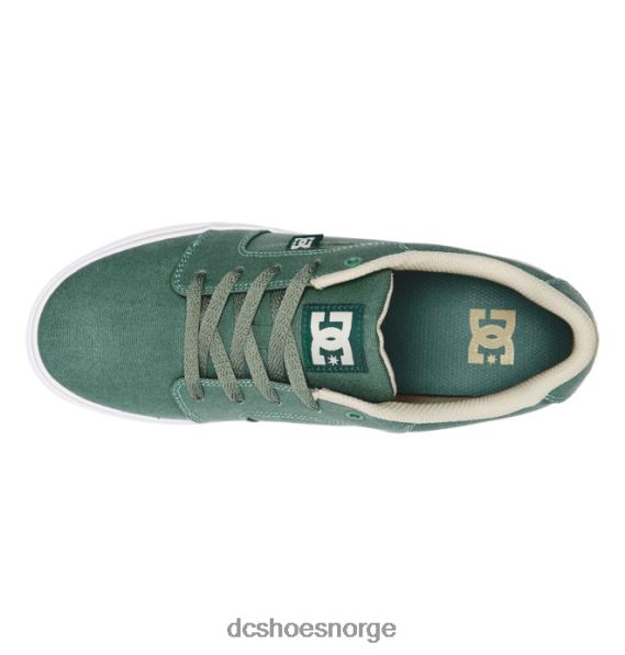DC Shoes herre ambolt canvas sko X0FD0288 grønn/hvit