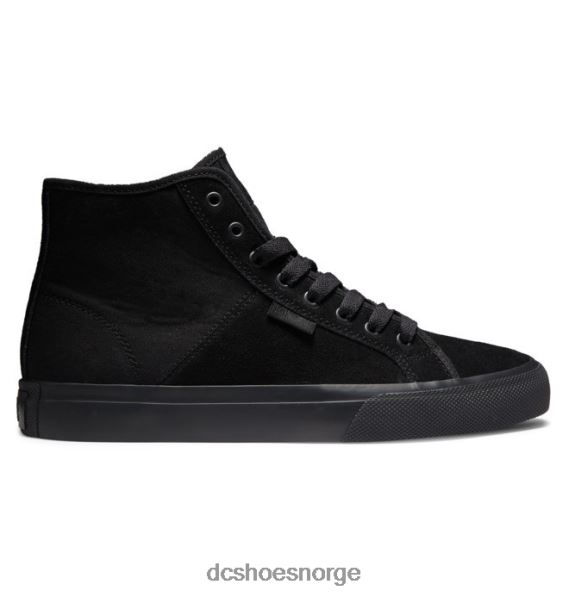 DC Shoes manuelle høy topp semsket sko for menn X0FD0345 svart