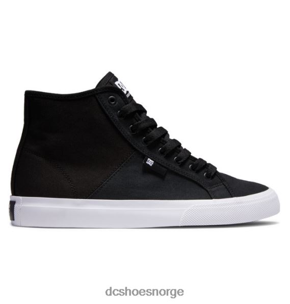 DC Shoes menns manual hi high-top refibra sko X0FD094 svart hvit