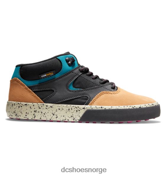 DC Shoes kalis vulc mid mid-top vintersko for menn X0FD0316 svart/brun/grønn