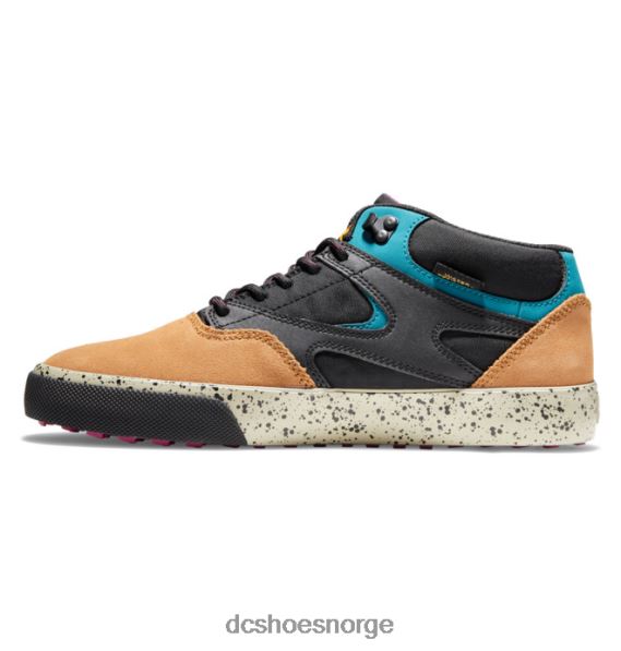 DC Shoes kalis vulc mid mid-top vintersko for menn X0FD0316 svart/brun/grønn