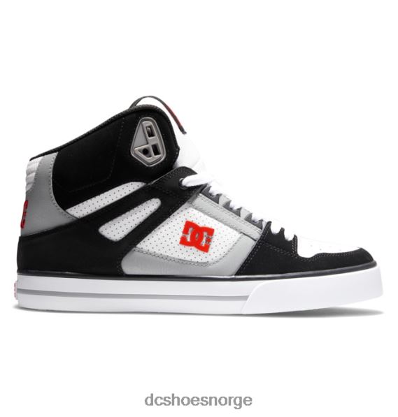 DC Shoes menns rene high-top sko X0FD0263 svart/hvit/rød