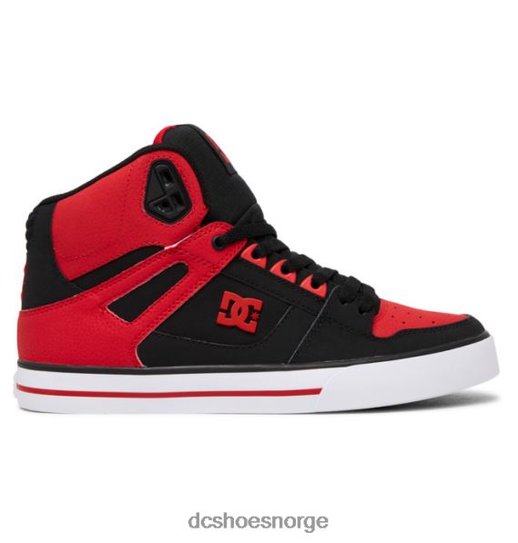 DC Shoes menns rene high-top sko X0FD0265 brennende rød/hvit/svart