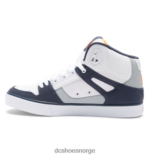 DC Shoes menns rene high-top sko X0FD0266 hvit/grå/oransje