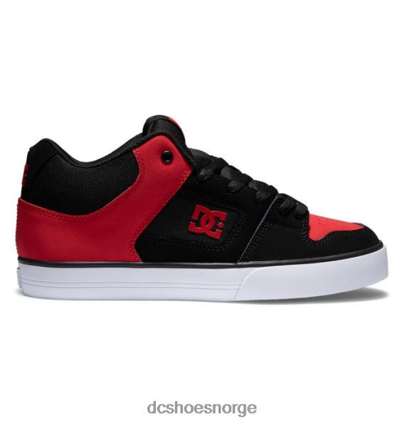 DC Shoes rene mid-top-sko for menn X0FD0169 svart, rød