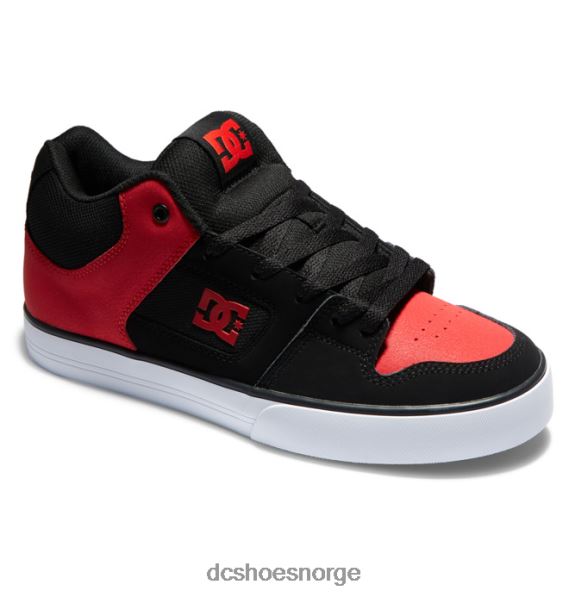 DC Shoes rene mid-top-sko for menn X0FD0169 svart, rød