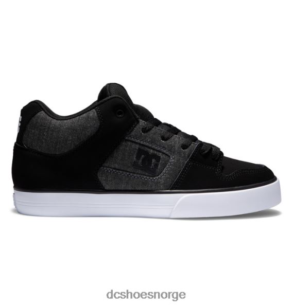 DC Shoes rene mid-top-sko for menn X0FD088 svart/panser