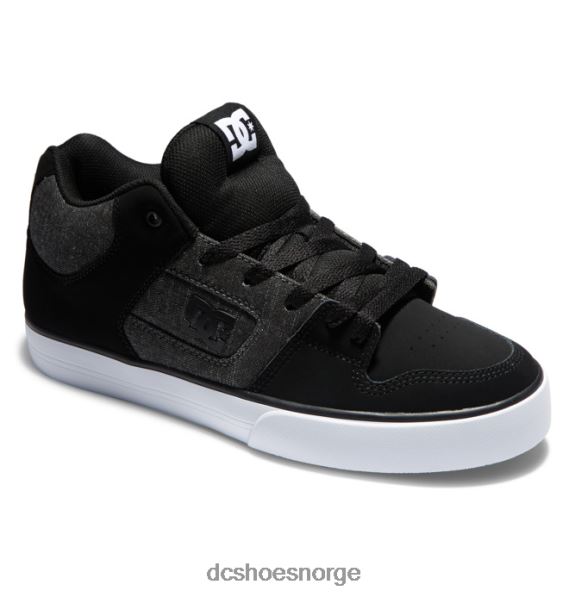 DC Shoes rene mid-top-sko for menn X0FD088 svart/panser