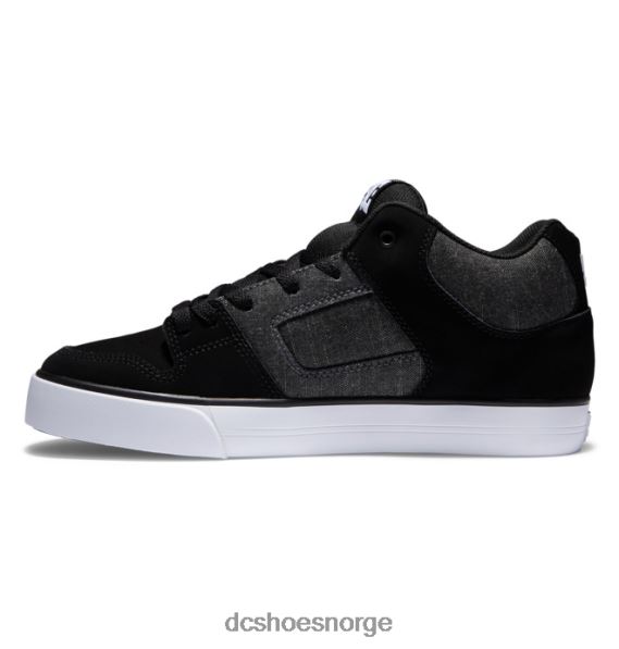 DC Shoes rene mid-top-sko for menn X0FD088 svart/panser