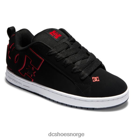 DC Shoes herre domstol graffik sko X0FD0292 svart/rød/hvit