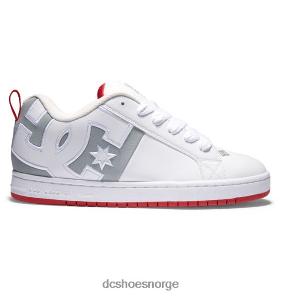 DC Shoes herre domstol graffik sko X0FD066 hvit/grå/rød