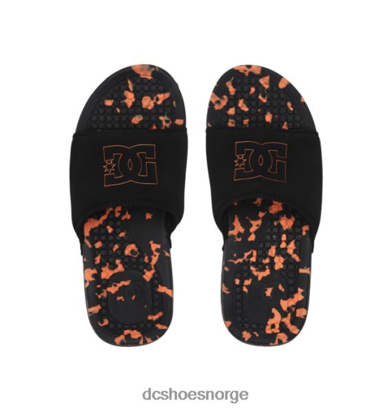 DC Shoes bolsa - sandaler for menn X0FD0314 svart/oransje