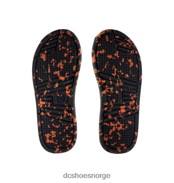 DC Shoes bolsa - sandaler for menn X0FD0314 svart/oransje