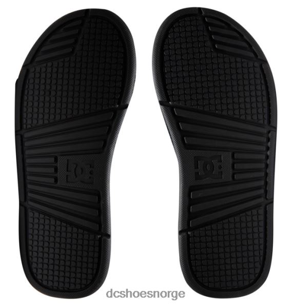 DC Shoes bolsa - sandaler for menn X0FD0338 svart/hvitt trykk