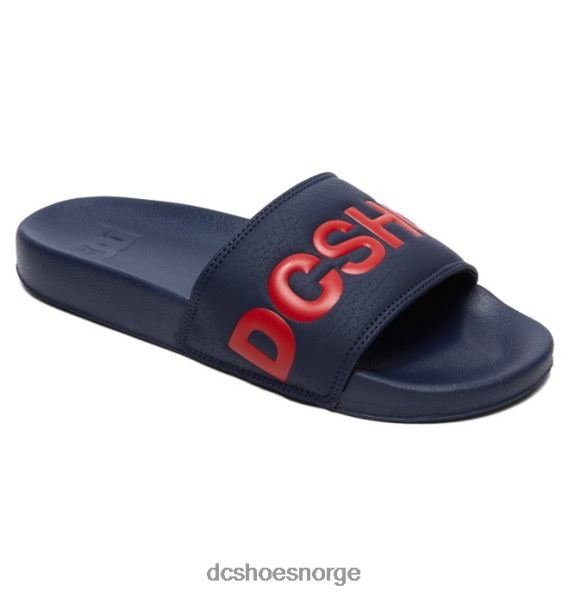 DC Shoes dc slide - glidesandaler for menn X0FD0240 marine/rød