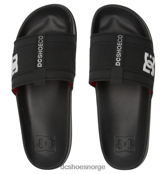 DC Shoes lynx slide - glidesandaler for menn X0FD0192 svart/grå/rød