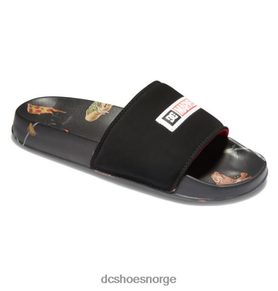 DC Shoes menns marvel deadpool x dc slides X0FD0353 svart trykk