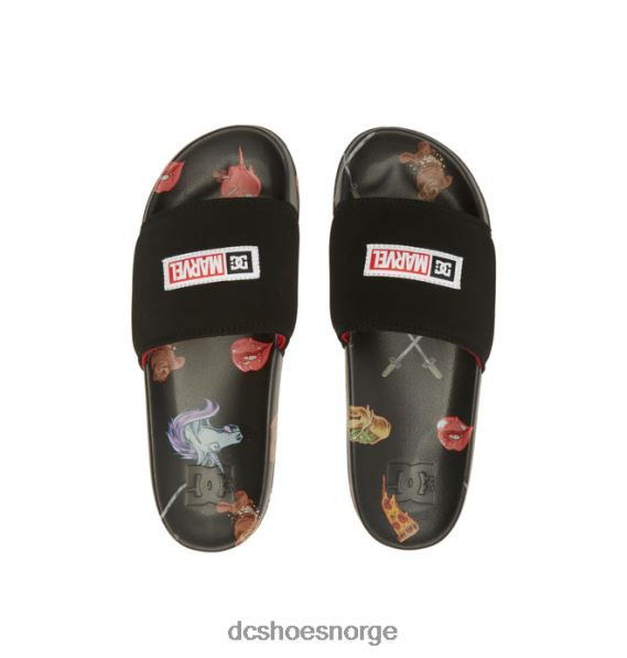 DC Shoes menns marvel deadpool x dc slides X0FD0353 svart trykk