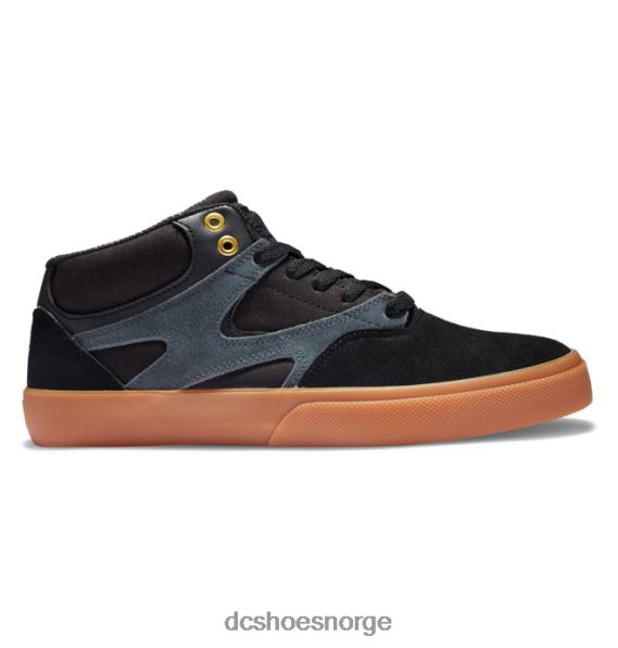 DC Shoes kalis vulc mid-top skatesko for menn X0FD0177 svart/gummi