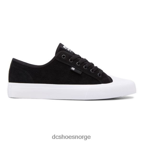 DC Shoes menns manuelle rt s semsket skatesko X0FD0190 svart hvit