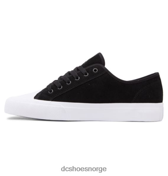 DC Shoes menns manuelle rt s semsket skatesko X0FD0190 svart hvit