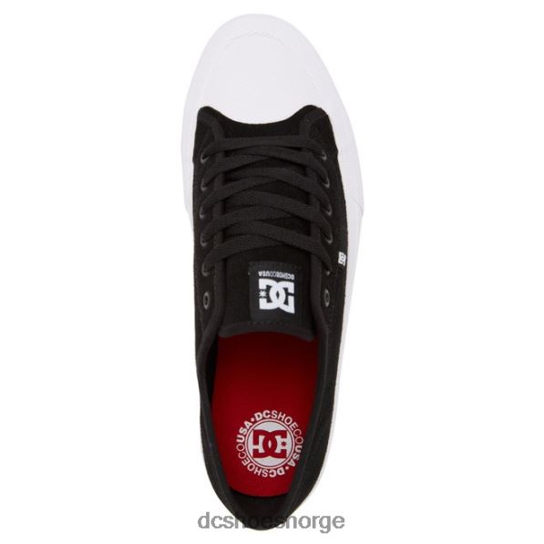 DC Shoes menns manuelle rt s semsket skatesko X0FD0190 svart hvit