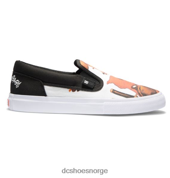 DC Shoes menns marvel deadpool x dc manuelle slip-on sko X0FD0392 svart/hvitt trykk