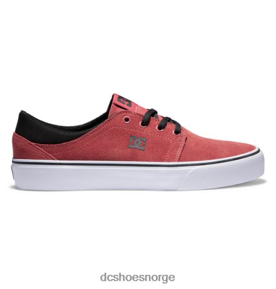 DC Shoes herresko i trase semsket skinn X0FD0226 dyp rød