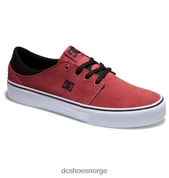 DC Shoes herresko i trase semsket skinn X0FD0226 dyp rød