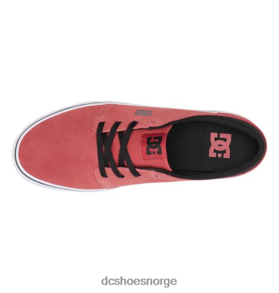 DC Shoes herresko i trase semsket skinn X0FD0226 dyp rød