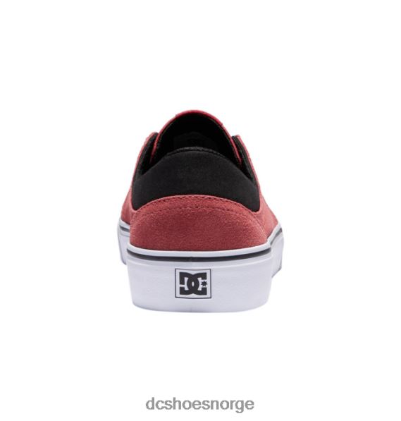 DC Shoes herresko i trase semsket skinn X0FD0226 dyp rød