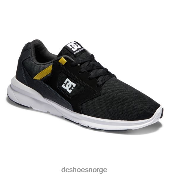 DC Shoes lette skylinesko for menn X0FD023 svart/grå/gul