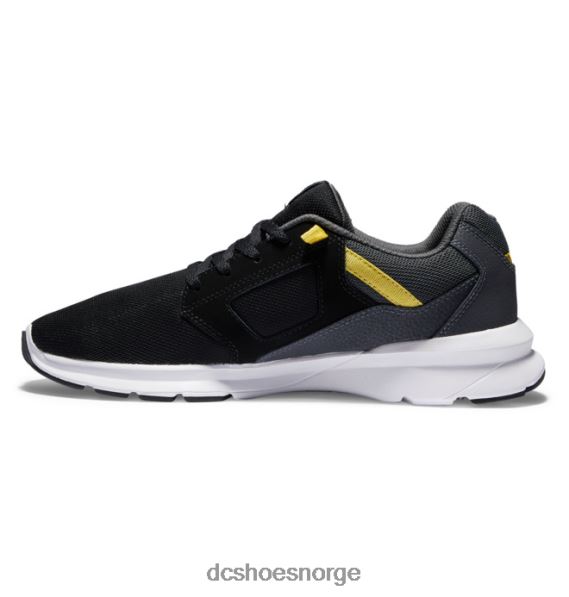 DC Shoes lette skylinesko for menn X0FD023 svart/grå/gul