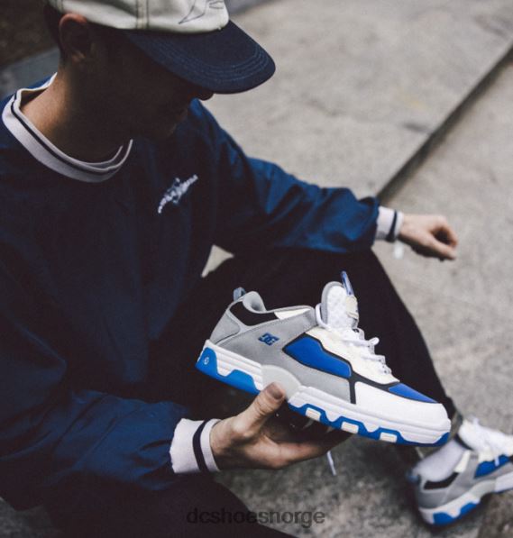 DC Shoes metriske shanahan-sko for menn X0FD016 grå/hvit/blå