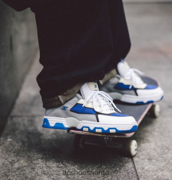 DC Shoes metriske shanahan-sko for menn X0FD016 grå/hvit/blå