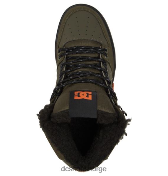 DC Shoes menns rene high-top vintersko X0FD0303 støvete oliven/oransje