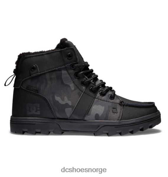 DC Shoes menns skogsstøvler vinterstøvler X0FD0237 svart/svart trykk