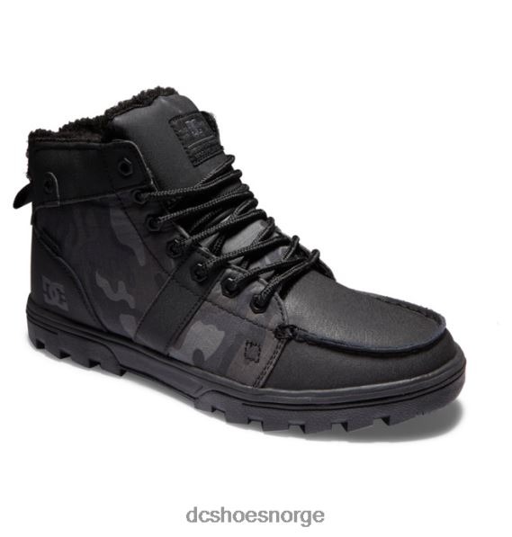 DC Shoes menns skogsstøvler vinterstøvler X0FD0237 svart/svart trykk