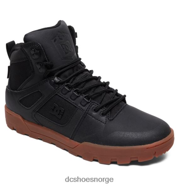 DC Shoes rene high-top vannavstøtende vinterstøvler for menn X0FD0213 svart/gummi
